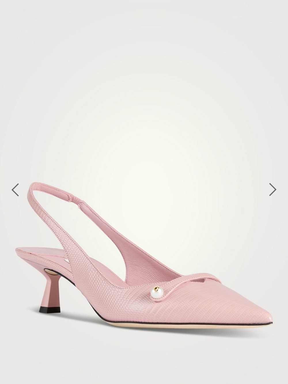 Jimmy choo Amita Lizard-Embossed Leather Slingback Pumps - Picture 2 of 13